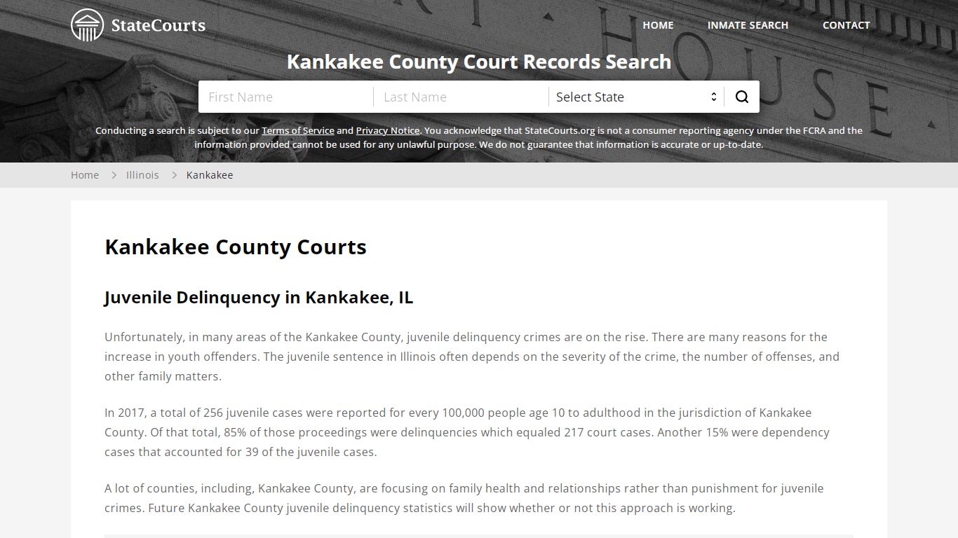 Kankakee County, IL Courts - Records & Cases - StateCourts